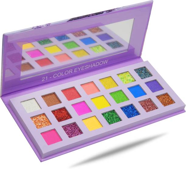 s.f.r color Lavender vibrant matte and glitter eyeshadow palette 21 g