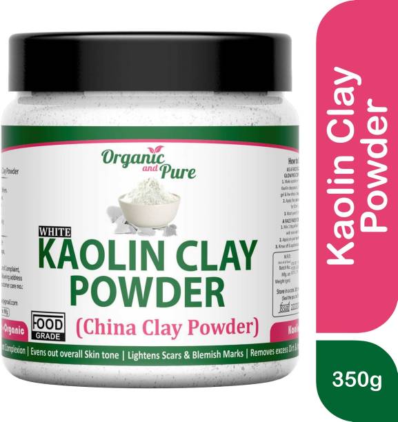 Organic and Pure Kaolin Powder Kaolin Clay Powder White Clay Powder for Face Mask Skin (Jar Pack) Price in India