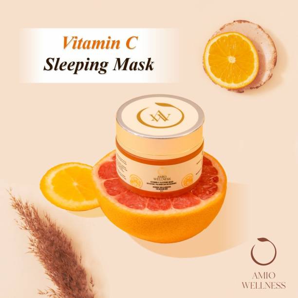 Amio Wellness Vitamin C Sleeping Mask - for dazzling skin and reducing wrinkles -50 gm