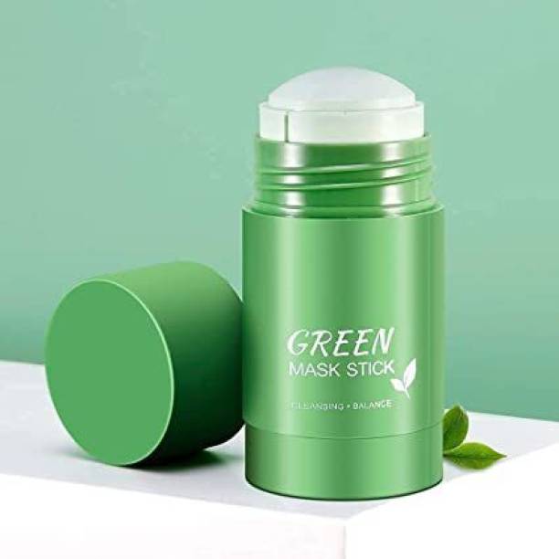 Mrfashion Green Tea Purifying Clay Stick Mask Anti Acne Cleaning Solid Mask Stick For Face  Face Shaping Mask