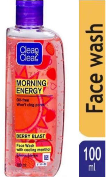 Clean & Clear Morning Energy, Oil Free , Berry Blast ^* 100 ml Face Wash