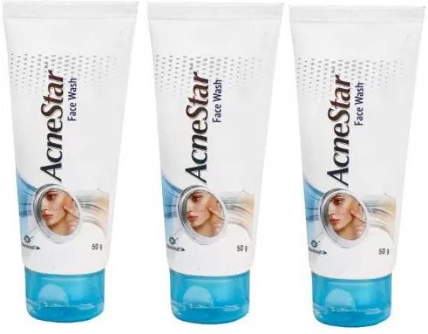 Volant Acnestar FaceWash 50 gm (pack of 3) Face Wash