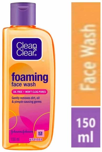Clean & Clear Foaming,  Oil Free Gently removes dirt , oil & pimple ^^ 150 ml Face Wash