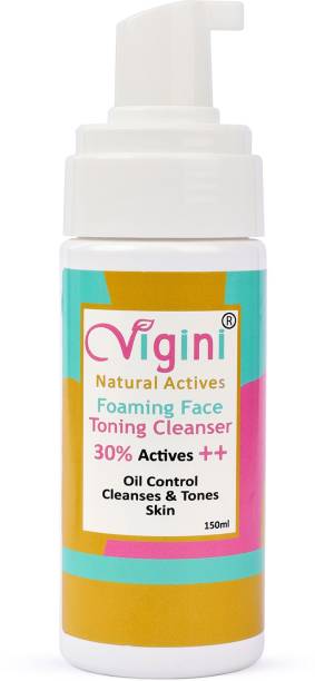 Vigini 30% Actives Foaming Toning Face Cleanser Wash Anti Acne & Pimples Men Women