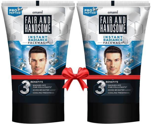 FAIR AND HANDSOME Instant Radiance  100 gm Pack of 2 Face Wash