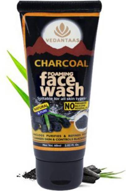 Vedantaas Charcoal Foaming  | For all Skin Types | 60ml Face Wash