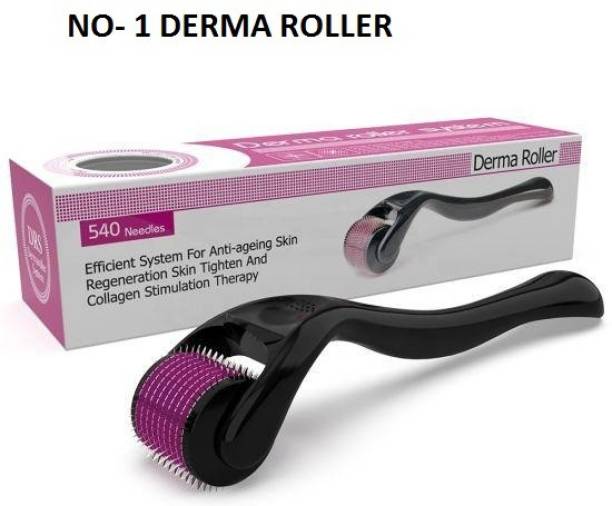 MEDIHOME Derma Roller| Hair Follicles | 540 (0.5 mm) micro-needles with Titanium Finish Facial Atomizer