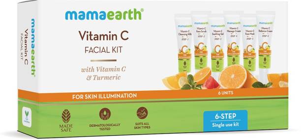 MamaEarth Vitamin C Facial Kit with Vitamin C & Turmeric for Skin Illumination
