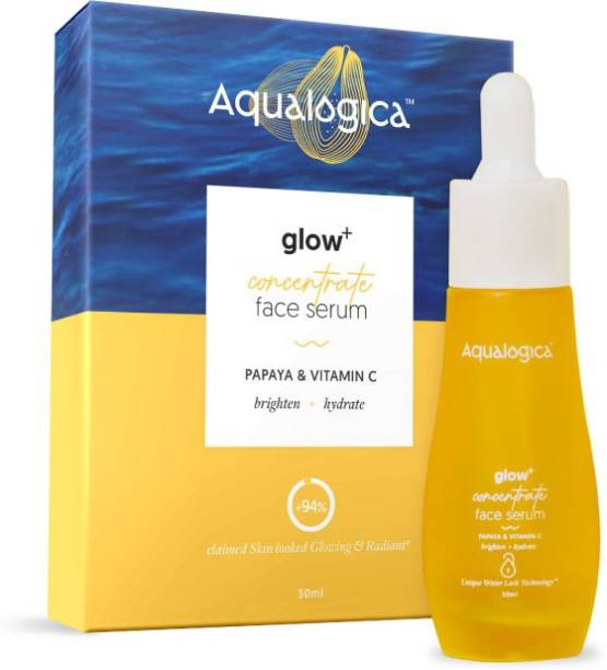 Aqualogica Glow+ Concentrate Face Serum with Vitamin C, Papaya & Hyaluronic Acid