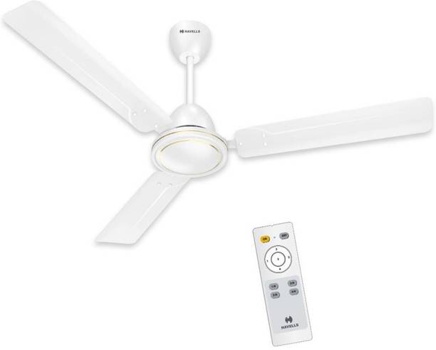 HAVELLS Glaze BLDC 1200 mm BLDC Motor with Remote 3 Blade Ceiling Fan
