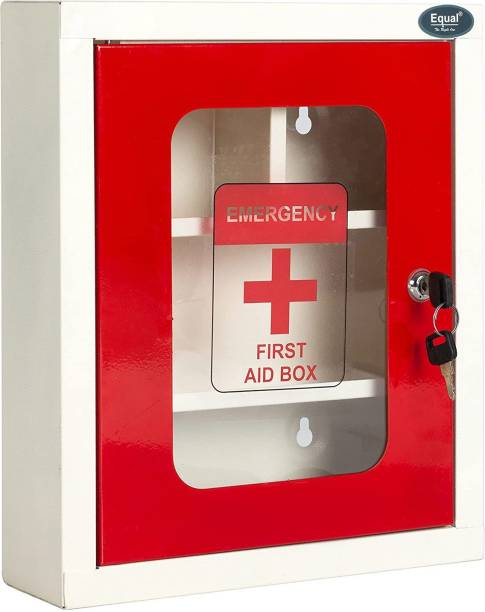 Equal FirstAid Kit Box/Medical Box/FirstAidBox for Home/Office/WallMountable with Lock First Aid Kit