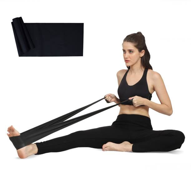 HealthHike Yoga Band Resistance Exercise Band for exercise Latex-Free Theraband 5 ft x 5inch Fitness Band