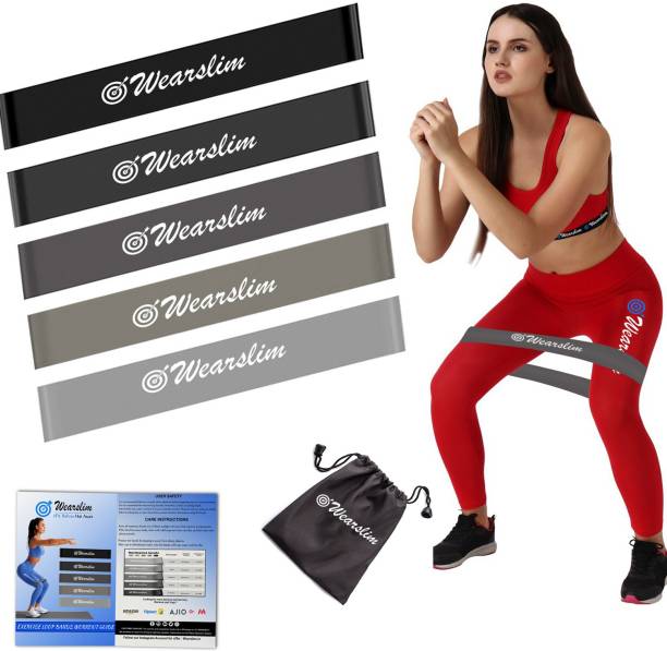 Wearslim Premium Resistance Loop Exercise Bands for Fitness, Stretching, Physical Therapy Resistance Band