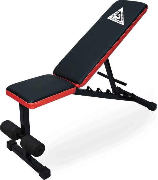 de jure Fitness ( 3 in 1 ) Adjustable Incline,Decline & Flat Bench for Home & Professional Gym Multipurpose Fitness Bench