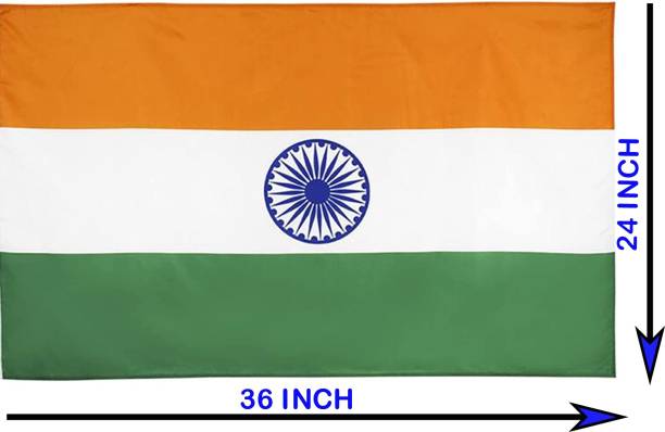 JAMBOREE Indian Flag (24 X 36 Inch) Nylon Indian National Flag All Weather Outdoor Rectangle Outdoor Flag Flag