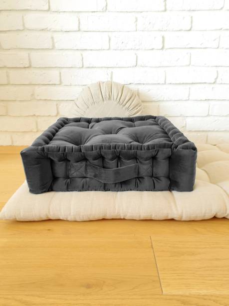 Hiputee Multipurpose Floor Cushion-Reading Living Room Meditation Cushion Black Floor Chair