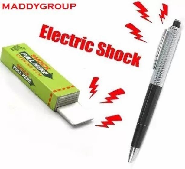 MADDYGROUP shocking chewing gum & shocking pen electric gag toy combo gag toy shocking pen & shocking chewing gum ,tricky practical jokes toy Gag Toy