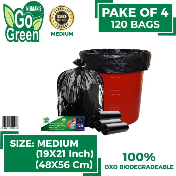 A Nihaan's Go Green Garbage Bags For Home Combo Biohazards Oxo Biodegradeable Garbage Bas Medium 20 L Garbage Bag