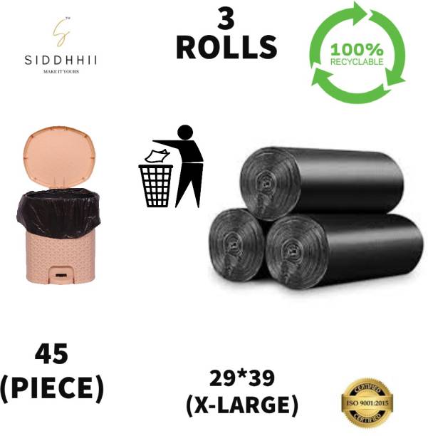 siddhhii Biodegradable Dustbin Bags 29*39 Size 100 Micron XL 30 L Garbage Bag