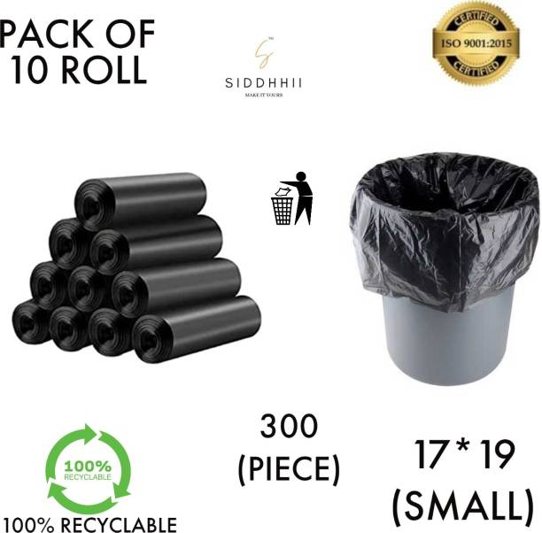siddhhii Biodegradable Dustbin Bags 17*19 Size 100 Micron Small 13 L Garbage Bag