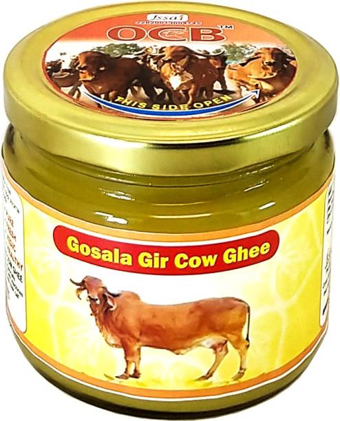 OCB Gosala Gir Cow Ghee MAID BY DESHI COW MILK Neutral Pure (Home & hand Made) 250 g Glass Bottle
