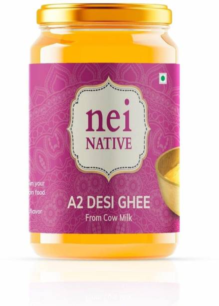 Nei Native A2 Cultured Desi Ghee | Homemade and Artisanal; Ghee Ghee 1 L Glass Bottle