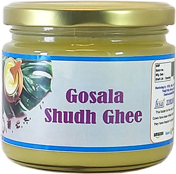 OCB Gosala Shudh Ghee Desi Cow Pure & Natural Made by Traditional Bilona Method Ghee 250 g Glass Bottle