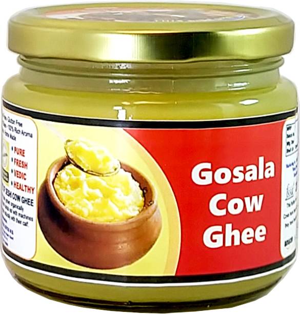 OCB Gosala Cow Ghee Desi A2 Cow | Made with 100% Pure A2 Milk Ghee 250 g Glass Bottle