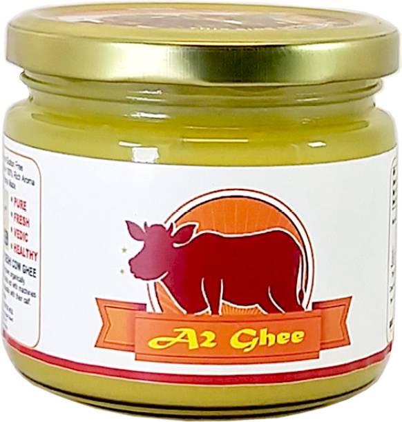 OCB A2 Ghee Made From Desi Cow Milk by Traditional Hand Churning Method Ghee 250 g Glass Bottle