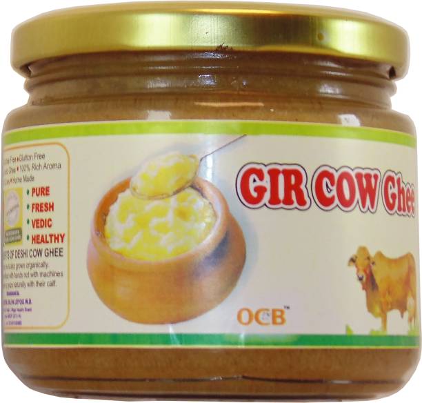 OCB GIR COW Ghee Cow Ghee for energy and immunity support Bengali Ghee 250 g Glass Bottle