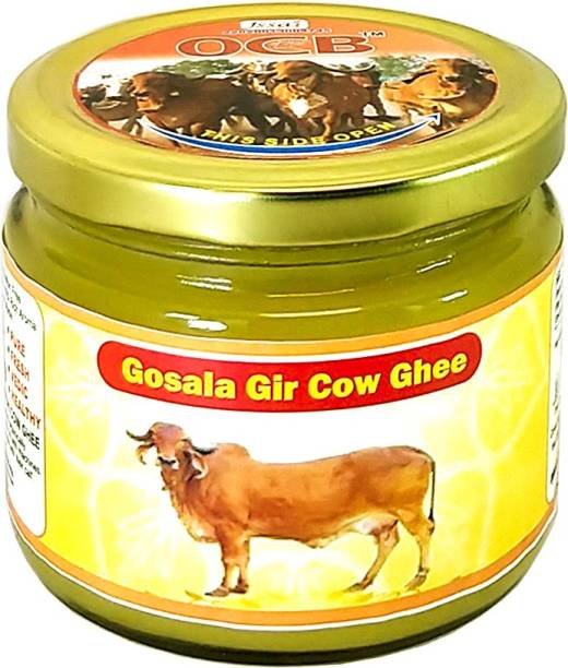OCB Gosala Gir Cow Ghee (Made By Desi Cow Milk)PURE A2 GHEE (Home & hand Made) Ghee 250 g Glass Bottle