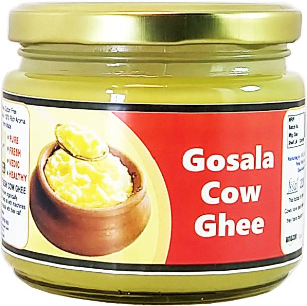 OCB Gosala Cow Ghee Desi A2 Cow Ghee | 100% Pure A2 Milk Ghee 250 g Glass Bottle