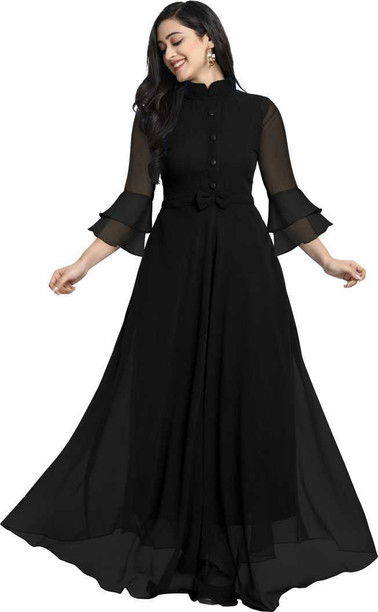 black colour ka frock suit