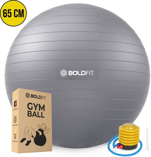 BOLDFIT Gym Ball for Exercise & Yoga With Pump,Swiss Birthing Ball-65 Cm Gym Ball