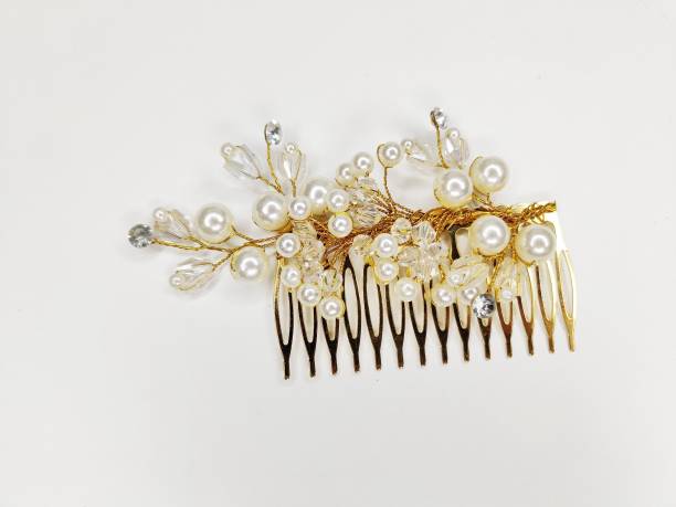QAKVI Silver Hair Brooch Clips Women Hair Styling Wedding Bridal Juda pins Bun Clip Back Pin