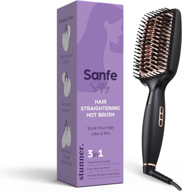 Sanfe Selfly Stunner Hair Straightening Hot Brush