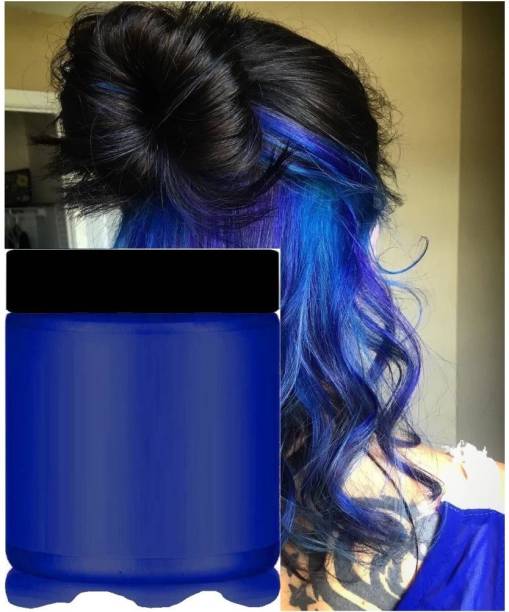hair dyed underneath blue