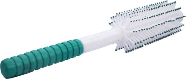 LOOKERIO Hair Curling Roller Round Comb Brush Comb with Plastic bristles (Multicolor)