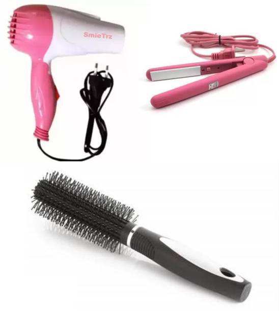 SMIETRZ Nova Hair dryer , Hair Statner and Round comb Hair Dryer Hair Dryer
