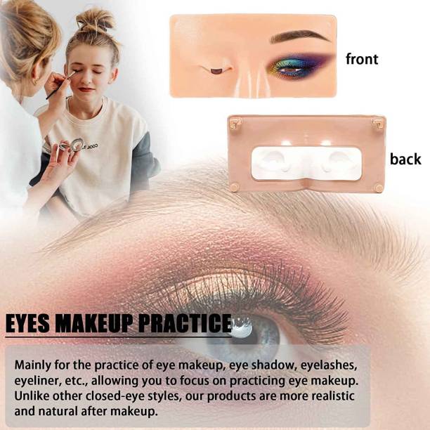 Americolor ™Makeup Practice Mask Board Pad Skin Eye Face Solution Makeup Mannequin Silicone Hair Extension