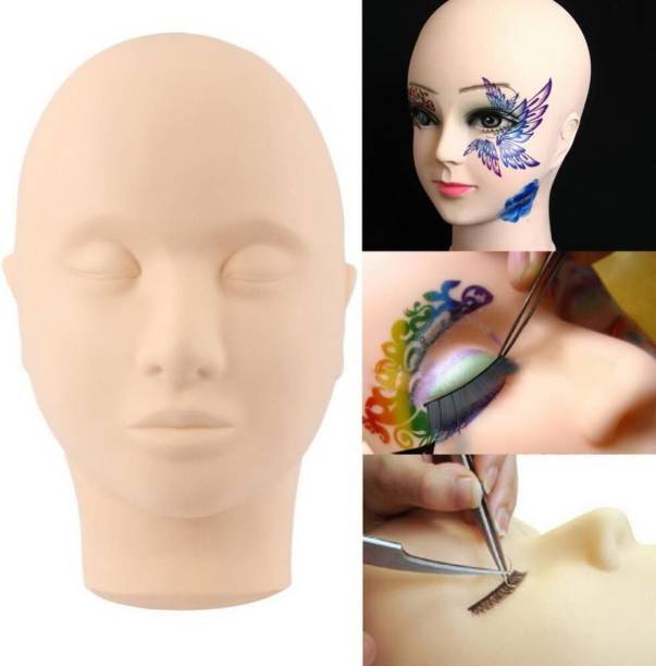 Americolor ™Practice Training Head Rubber Cosmetology Mannequin Doll Face Head Hair Extension