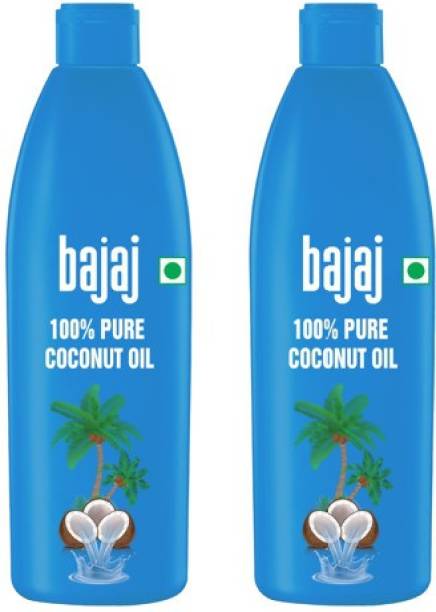 BAJAJ Coconut Oil 600ml Pack of 2 Hair Oil Price in India