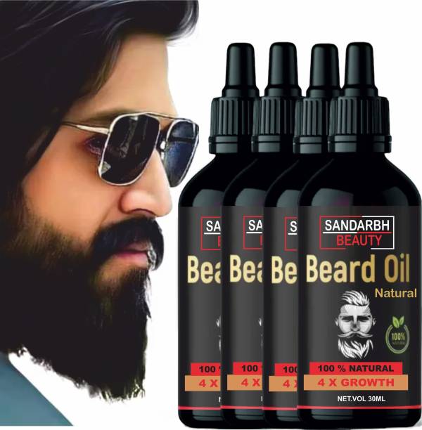 Sandarbh 4 x Faster Beard Growth oil with 100% Natural Ingredients Based  Hair Oil Price in India