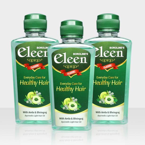 BOROLINE Eleen Classic Herbal Light Hair Oil 200 ml X 3 With Amla & Bhringraj Hair Oil