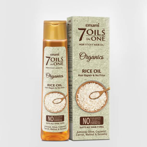 EMAMI 7 Oils in One Organics - Rice Oil Hair Oil Price in India