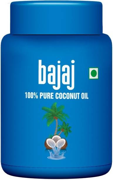 BAJAJ 100% Pure Coconut Oil 600ml Wide Mouth Jar Hair Oil Price in India