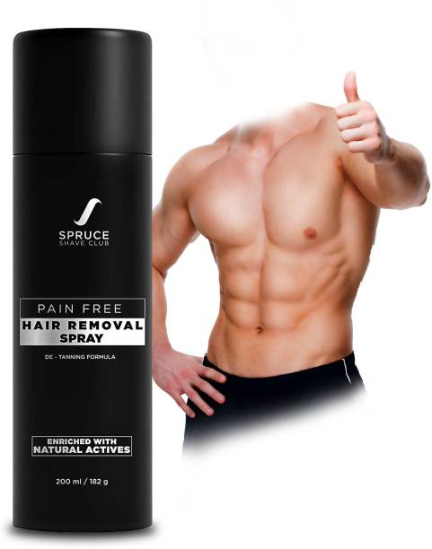 Spruce Shave Club Hair Removal Spray for Men 200ml | Painless 10 Minute Hair Removal Cream Spray
