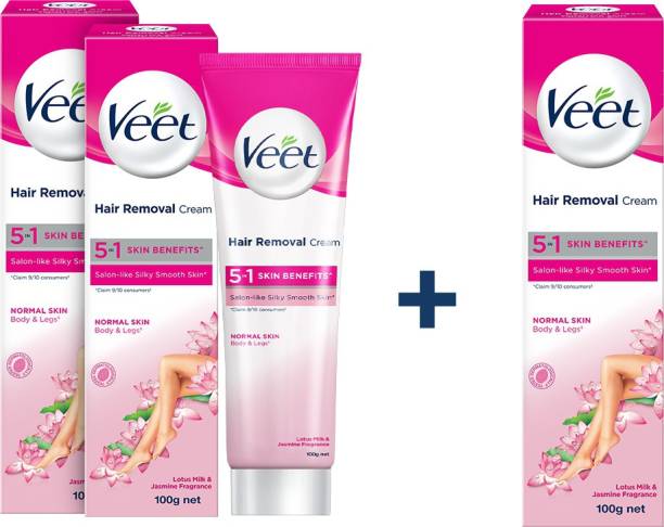 Veet Pure Hair Removal Cream for Women With No Ammonia Smell, Normal Skin Cream