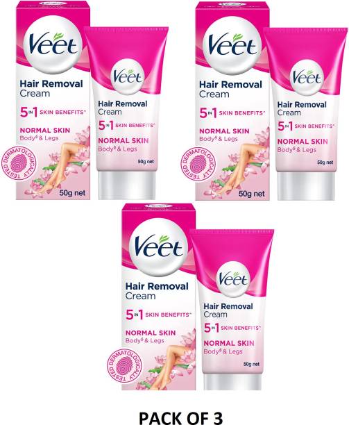 Volant Veet Hair Removal Cream 50 gm (pack of 3) Cream
