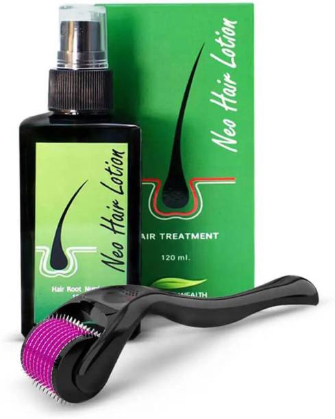 neo hair lotion Green wealth Thailand with darma roller